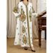 Women's Clothing Robes For Women Tourism Gold Stamped Robes And Long Skirts_ecoleips.com