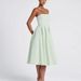 Women's Clothing Elegant Style Off-Shoulder Strapless Dress Solid Color Pleated Maxi Skirt For Women Summer_ecoleips.com