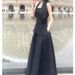 Premium Short Zippered Tank Top With High Waist, Summer-Style Solid Color Long Pants & Skirt Set For Wholesale_ecoleips.com