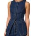 Women's Elegant Denim Shorts Set - Sleeveless Crop Top & High Waist Wide Leg Shorts Casual Two Piece Outfit_ecoleips.com