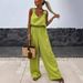 Women's Clothing spring and summer new suspender sleeveless pocket jumpsuit INS casual loose_ecoleips.com
