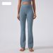 Women’s Clothing High waist hip lift yoga pants women's no embarrassing line wide leg sports pants nude stretch fitness yoga clothes_ecoleips.com