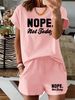 Women’s 2 Piece Outfit Set – Oversized Graphic T-Shirt And Biker Shorts Matching Set, Casual Summer Lounge Tracksuit For Daily Wear-349_ecoleips.com