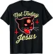 Women's T-Shirts Not Today Jesus Hail Satan Satanic Cat Death Metal Halloween T-Shirt_ecoleips.com