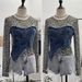 Women's Clothing Real Shot Fashion Leopard Print Perspective Hot Girl Mesh Splicing Denim Irregular Bottoming Shirt Short Top_ecoleips.com