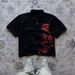 Cross-border 2025 Y2K New Street Style Punk Hip-Hop Printed Polo Collar Short Sleeve T-Shirt Top_ecoleips.com