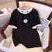 Women's Clothing Plus Size Women's Slim Fit T-Shirt And Nine Point Pants Casual Fashion Short Sleeved Top Bottoms Set_ecoleips.com