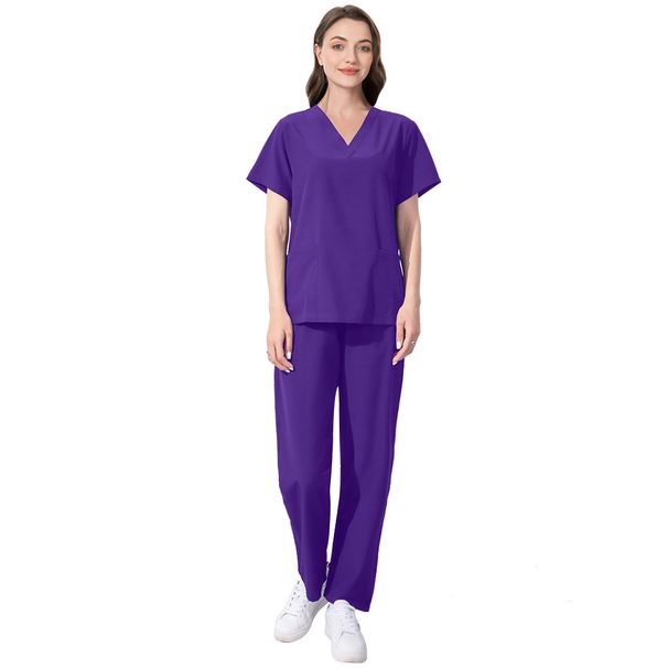 Quick-Drying Medical Scrubs For Summer Thin Surgical Uniform For Women Nurse Breathable And Elastic Summer Medical Uniforms_ecoleips.com