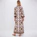Aria Basics Aria Basics European American Cross-border 2025 New Fashion Printed Elegant Versatile Linen Dress For , , And_ecoleips.com