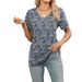 Aria Basics Aria Basics European And American Cross-border Foreign Trade Women's Clothing 2025 Spring-summer New V-neck Short-sleeve_ecoleips.com