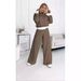 Women's Clothing Autumn And Winter New Style Splicing Popular Hooded Sweatshirt Two Piece Casual Suit_ecoleips.com