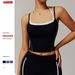 Women's Clothing Two Piece Halter Neck Beautiful Back Yoga Vest High Intensity Running Sports Fitness Nude Sling Underwear_ecoleips.com