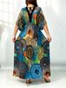 Plus Size Women's Bohemian Beach Vacation Maxi Dress_ecoleips.com