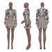 TS1208 Cross-Border Supply New European And American Women's Fashion Ruffled Floral Mesh Patchwork Bodycon Skirt_ecoleips.com