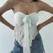 Yibei Spring New Twisted Strap Vest European And American Style Sexy Hot Girl Lace Tube Top Women_ecoleips.com