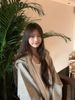 Korean-Style Embroidered Striped Hoodie – Oversized Slim-Fit Zip-Up Sweatshirt For Women (S/M/L/XL, Beige/Black)_ecoleips.com