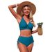 Women's Bikini Set Two-Piece Swimsuit Customizable Color Change Option Regular Size Sexy Vacation Wear_ecoleips.com