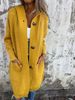 Women's Clothing Casual Cardigan Sweater Soft Acrylic Wool Blend, V-Neck, Pocket Detail, Lightweight Midweight (S-5XL, Grey/Green/Yellow/Black)_ecoleips.com