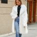 Women's Clothing Faux Fur Coat Artificial Fur Coat Imitation Fox Fur Coat Suit Collar Coat_ecoleips.com