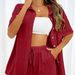 Women's Clothing Fashion Shorts Two Piece Solid Color Shirt Suit Casual Loose Short Sleeve Single Breasted_ecoleips.com