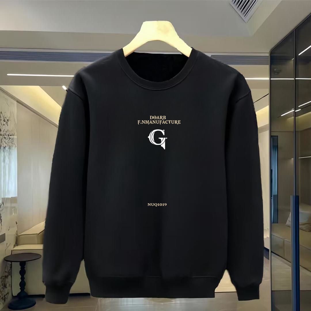 FW25 Matching Couple Cotton Crew Neck Sweatshirt - His & Hers_ecoleips.com