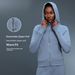Women's Autumn/Winter Fleece Lined Hoodie With Zipper And Hood, Slim Fit, For Running, Sports, Yoga, And Fitness (D25132)_ecoleips.com