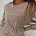 Women's Plus Size Hoodie & Straight Leg Pants Set – Casual Pullover Sweatshirt With Drawstring & Comfortable Lounge Pants (0XL-5XL, Beige & More)_ecoleips.com