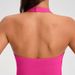 Halter V Neck Open Back Seamless Yoga Tank Top_ecoleips.com