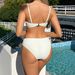 Voya 2026 European And American New Bikini Three-piece Swimsuit For Women With Three-dimensional Floral Design,_ecoleips.com