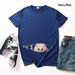 Quirky Kids Summer Christmas New Women's Maternity Wear Plus Size Short Sleeve T-Shirt Mid-Length Loose European And_ecoleips.com