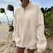 Women's Half-Zip Pullover Hoodie - Soft & Breathable Casual Sweatshirt For Outdoor & Streetwear (Grey, Black, Taupe, Dark Grey) - XS To XXL_ecoleips.com