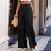 Women's High-Waisted Straight Leg Trousers Irregular Patchwork Casual Fashion Suit Pants For Autumn_ecoleips.com