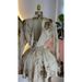 Women's Clothing Spring Elegant Printed V Neck Lantern Sleeve High Waist Dress Short Skirt_ecoleips.com