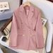 Women's Clothing Women's Slim Fit Suit Jacket Stylish Loose Design Age Defying Outerwear For Spring Autumn For Formal & Casual_ecoleips.com