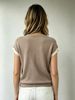 2026 Spring/Summer Relaxed Style Layered Knit Top With Contrasting Colors And Stylish Cuffs - Elegant, Trendy, And Versatile European And American Style_ecoleips.com