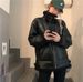 Aria Basics Women's Lamb Wool Coat, Autumn/Winter 2025 New Style, Loose Fit, Thickened, Korean Version, Sheepskin Motorcycle Jacket_ecoleips.com