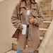 Trendy Oversized Longline Coat – Faux Fur Collar & Button Front | Streetwear Chic (Black/Camel/Wine Red/Leopard Print)_ecoleips.com