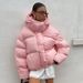 girl Girl Cross-Border Pink Hooded European And American 2025 Winter New Thickened Puffer Warm Cotton Jacket_ecoleips.com