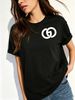 Ladies Lightweight Cotton T-Shirt, Fitted Crew Neck Tee, Soft Everyday Casual Top For Spring & Summer_ecoleips.com