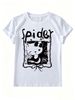Women's Dark-Style Cat T-Shirt, Pure Cotton Casual Short Sleeve_ecoleips.com