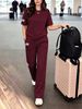 Summer Women's 2-Piece Short Sleeve Outfit Set: Casual T-Shirt & High-Waisted Shorts For Fashion Comfort_ecoleips.com