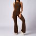 Women's Clothing Women's Casual Flared Jumpsuit Style Peach Hip Lifting Sports Yoga Fitness Back Clothes For Formal & Casual For Women_ecoleips.com