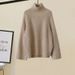 Plus Size Women's Winter Outfit Set - Cozy Knit Sweater, Cotton Vest & Wide Leg Pants (3-Piece)_ecoleips.com