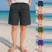 Women's Clothing Regular Pocket Washed Cotton Casual Pants Multi Color Women's Shorts_ecoleips.com