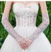 Women's Clothing Bride Black Lace Party Gloves Mesh Sleeves Wedding Dress Halloween Long Fingerless Over Elbow Transparent_ecoleips.com