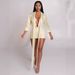 Women's Clothing Women's Striped Deep V Neck Dress Ribbed Full Iron Trendy Sexy Autumn Fashion For Formal Casual_ecoleips.com