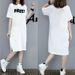 Fashion Letter-printed Short-sleeved Women's Maternity Dress Summer Loose Crew Neck Home Wear_ecoleips.com