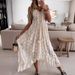 Women's Clothing Summer New European American Style Large Swing Lace Suspenders Solid Color Long Dress For Women_ecoleips.com