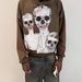 Unisex American Style Dark Themed Printed Hoodie Trendy Loose Hip Hop Sweatshirt High Street Unique Women's Clothing_ecoleips.com