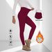 Women's Clothing Fleece-Lined Leggings For Women - Warm Thermal Stretch Pants, High Waist Tights For Winter, Soft & Comfortable, Plus Size Available_ecoleips.com